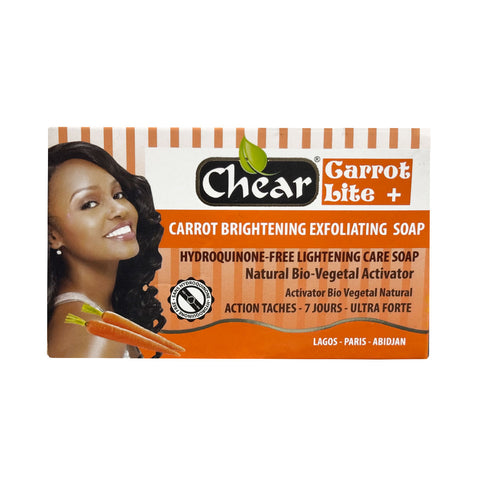 Chear Carrot Lite + Carrot Brightening Lightening Exfoliating Soap