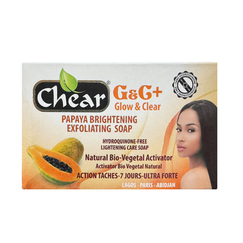 Chear G&C+ Glow & Clear Papaya Brightening Exfoliating Soap