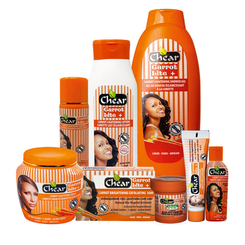 CHEAR CARROT SKIN LIGHTENING & BRIGHTENING FACE & BODY KIT SET