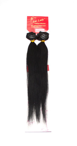 1st Lady Remy Human Hair Clip-On Silky Straight 18" (7Pcs) - Elysee Star