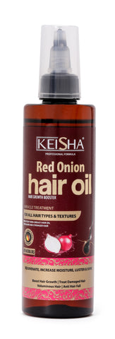KEISHA Professional Red Onion Hair Oil 150ml + Free 1st lady Detangling Brush