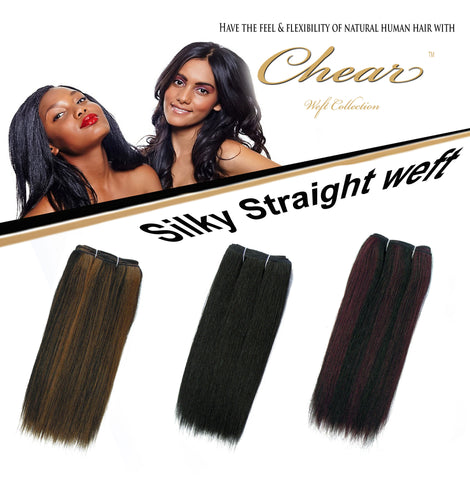 Chear Silky Straight 18" Blended Human Hair Weft - Elysee Star