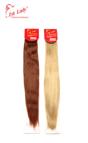1st Lady Euro Silky Straight Human Hair Weft Hair extensions 22-24" - Elysee Star