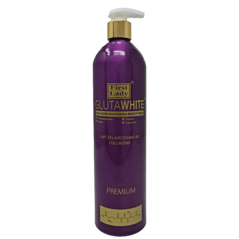 First Lady Premium Glutawhite Collagen Skin Whitening Lightening Beauty Lotion with L-Glutathione
