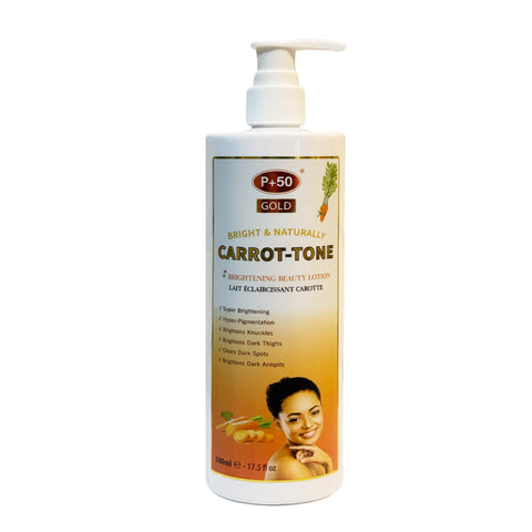 Carrot tone brightening body lotion for dark spots