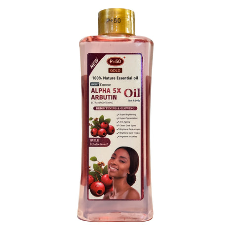 P+50 GOLD Alpha Arbutin Super Brightening Oil for lightening dark spots