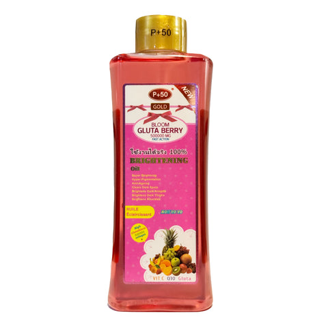 P+50 GOLD Gluta Berry Super Brightening Oil for lightening  dark spots - bottle 