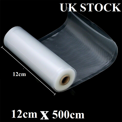 Food Storage Bag, 1 Roll Vacuum Sealed Food Storage Bag. Multipurpose Food Storage Bag, Kitchen Utiensils & Gadgets, Kitchen Accessories 12cm x 5M