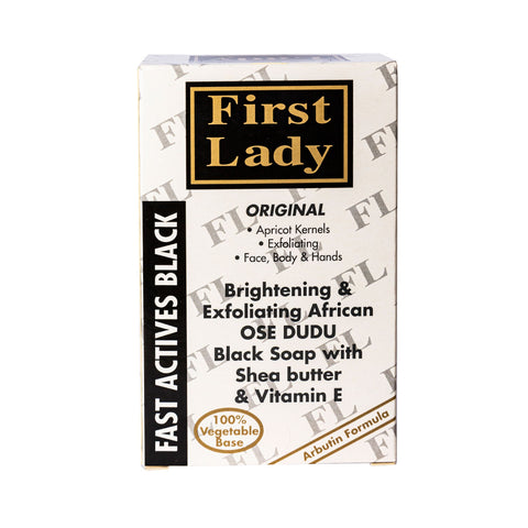 First Lady Fast Actives African Black Brightening & Exfoliating soap - Elysee Star