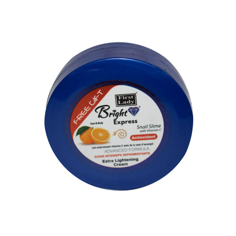 FREE SAMPLE - First Lady Bright Express Snail Slime with Vitamin C Extra Lightening Cream Face & Body - Elysee Star