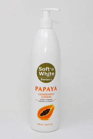Soft N White Papaya Lightening Lotion - Elysee Star